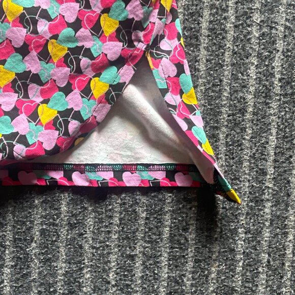 Ulla Popken top size 32/34 Women's Tunic Black with hearts 95% cotton - Picture 5 of 9